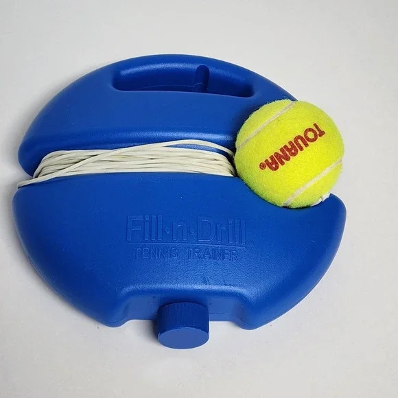 Tourna Fill-n-Drill Tennis Trainer, Training Aid Ball With Elastic Cord - Picture 1 of 5